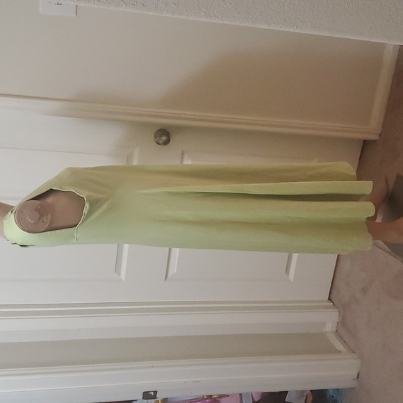 SOFT SURROUNDINGS m - Duvall Sleeveless Midi Margarita Green cut-outs - Picture 5 of 10